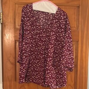 Floral Purple Women's Top